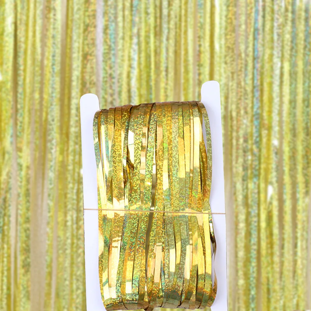 Blauer 2M*1M Laser-Lametta-Fol – Tinsel Garland Decoration Bewertung und Preis