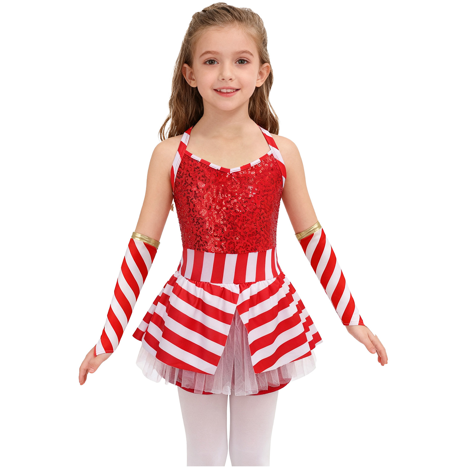 Mädchen Weihnachten Candy Cane – Elf Costume Christmas Bewertung und Preis
